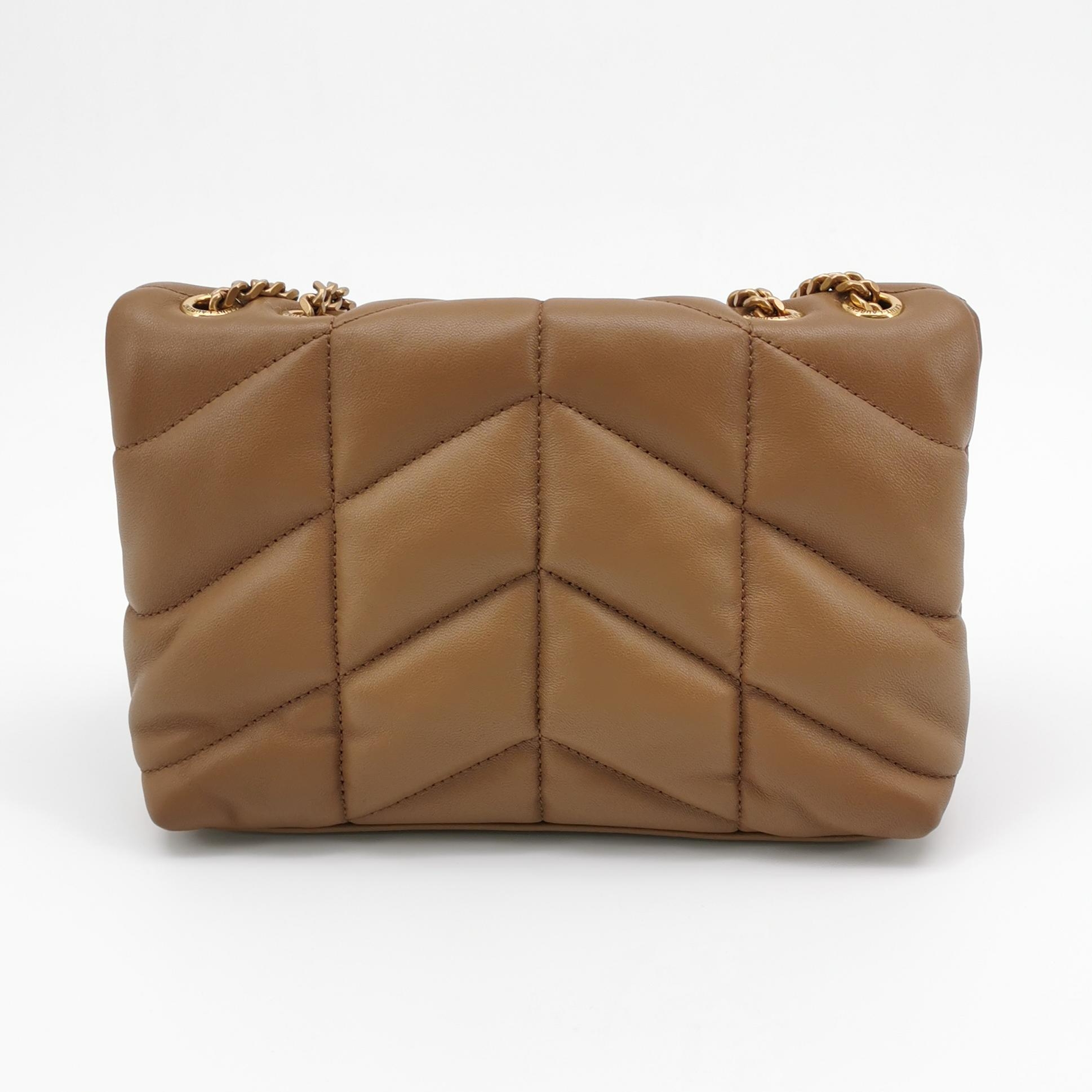 Saint Laurent(YSL) Loulou Puffer Shoulder Bag Quilted Leather Mini — photo 5 of 13