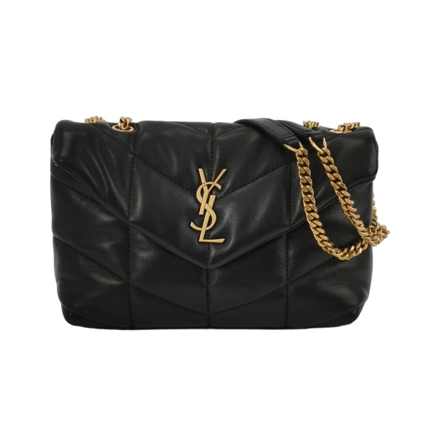 Saint Laurent(YSL) Loulou Puffer Shoulder Bag Quilted Leather Mini — pre-owned, Vierlot