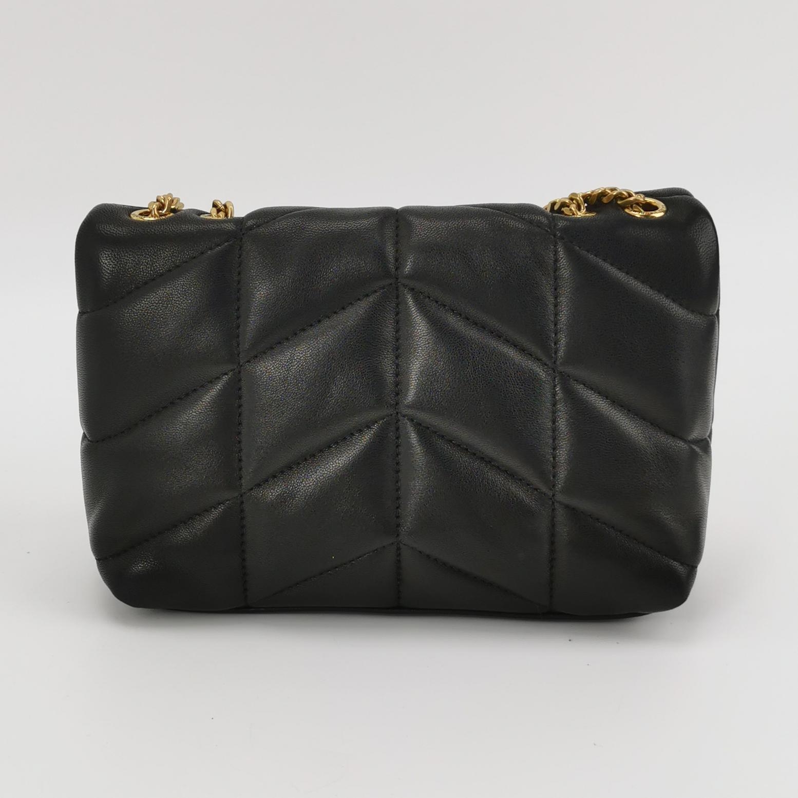 Saint Laurent(YSL) Loulou Puffer Shoulder Bag Quilted Leather Mini — photo 5 of 16