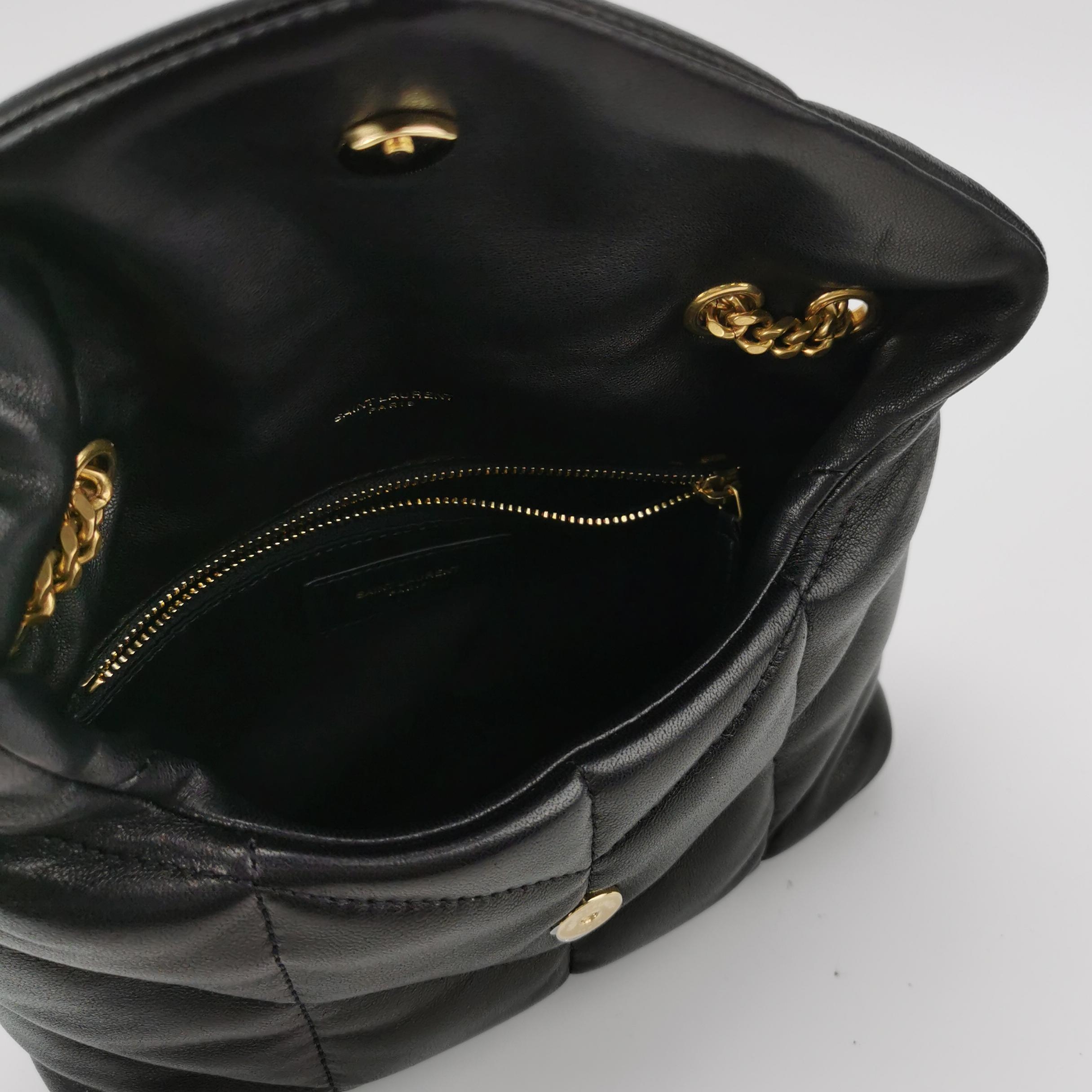 Saint Laurent(YSL) Loulou Puffer Shoulder Bag Quilted Leather Mini — photo 9 of 16
