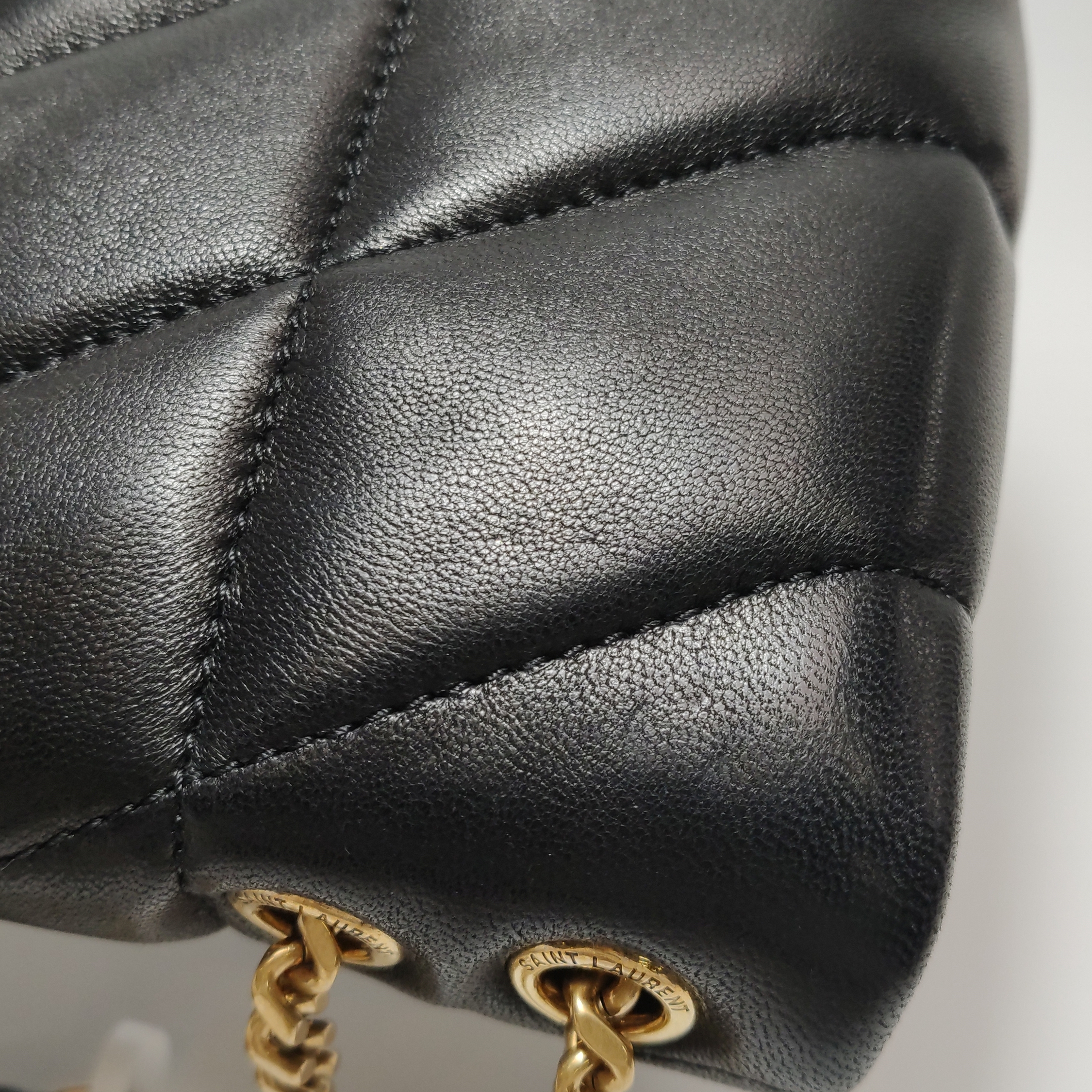 Saint Laurent(YSL) Loulou Puffer Shoulder Bag Quilted Leather Mini — photo 14 of 16