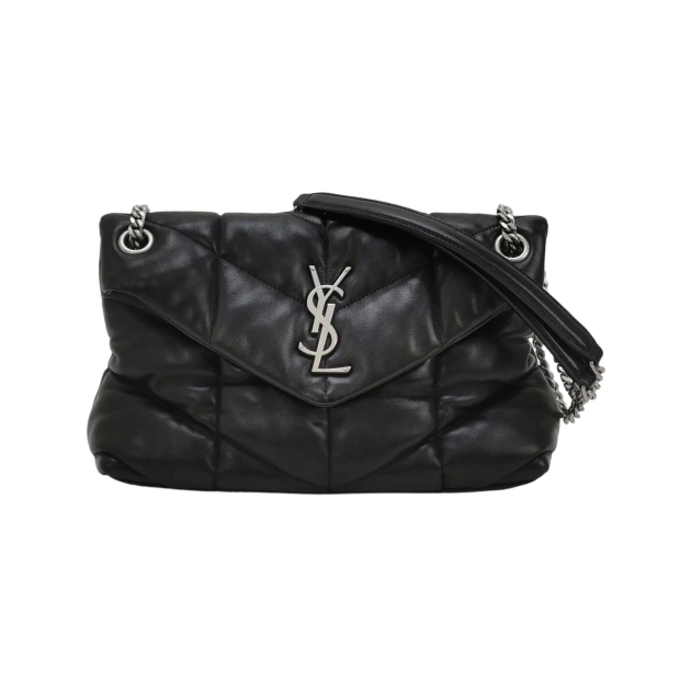 Saint Laurent(YSL) Loulou Puffer Shoulder Bag Quilted Leather Small — pre-owned, Vierlot