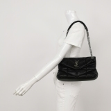 Saint Laurent(YSL) Loulou Puffer Shoulder Bag Quilted Leather Small — thumbnail 2
