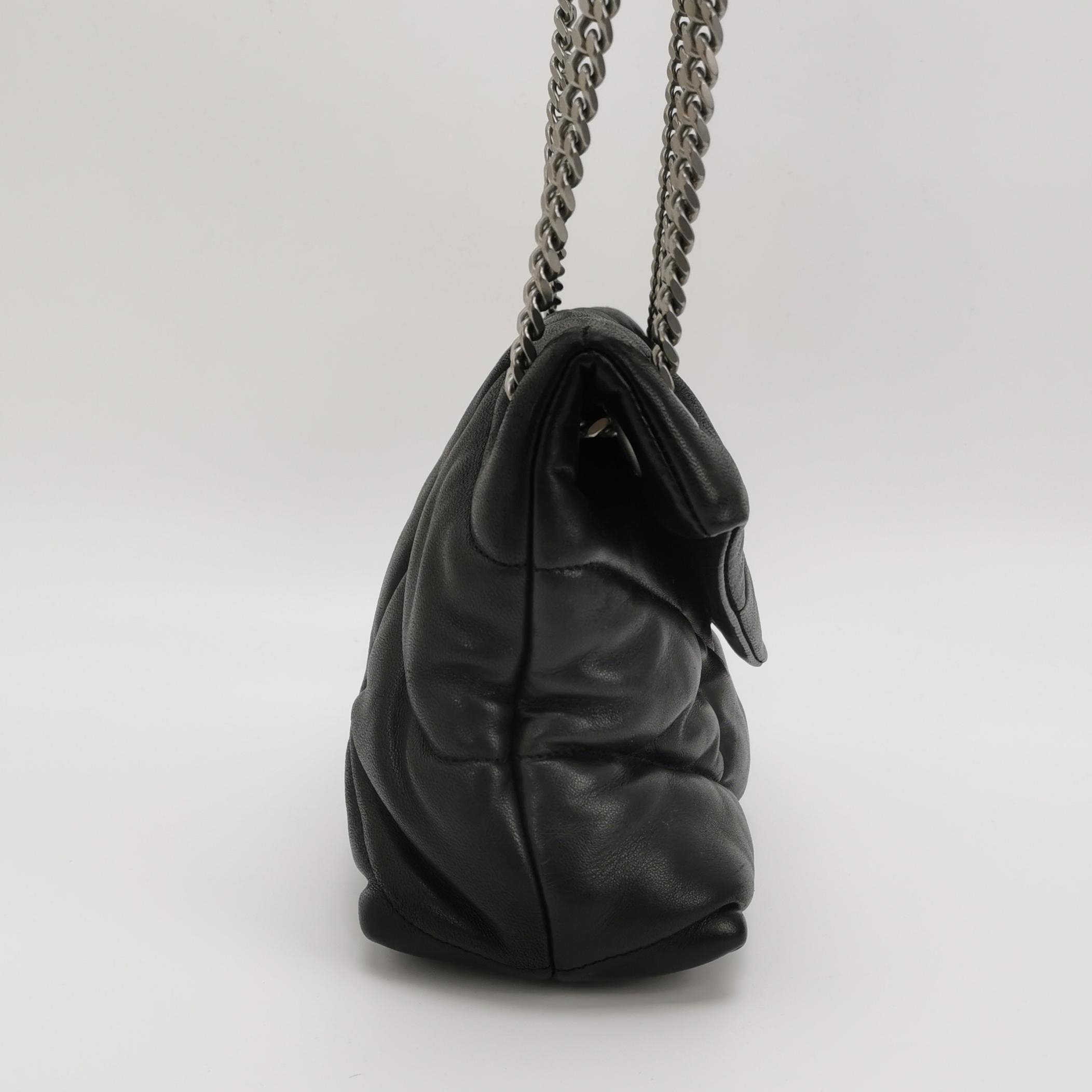 Saint Laurent(YSL) Loulou Puffer Shoulder Bag Quilted Leather Small — photo 4 of 14