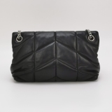 Saint Laurent(YSL) Loulou Puffer Shoulder Bag Quilted Leather Small — thumbnail 5