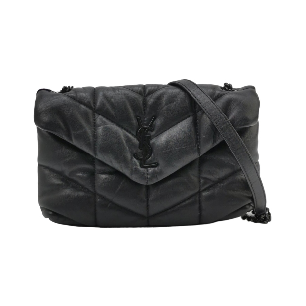 Saint Laurent(YSL) Loulou Puffer Shoulder Bag Quilted Leather Mini — pre-owned, Vierlot