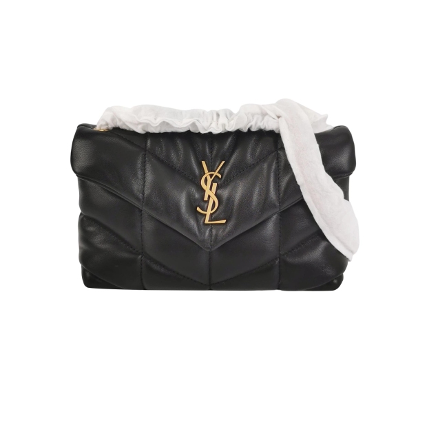 Saint Laurent(YSL) Loulou Puffer Shoulder Bag Quilted Leather Mini — pre-owned, Vierlot