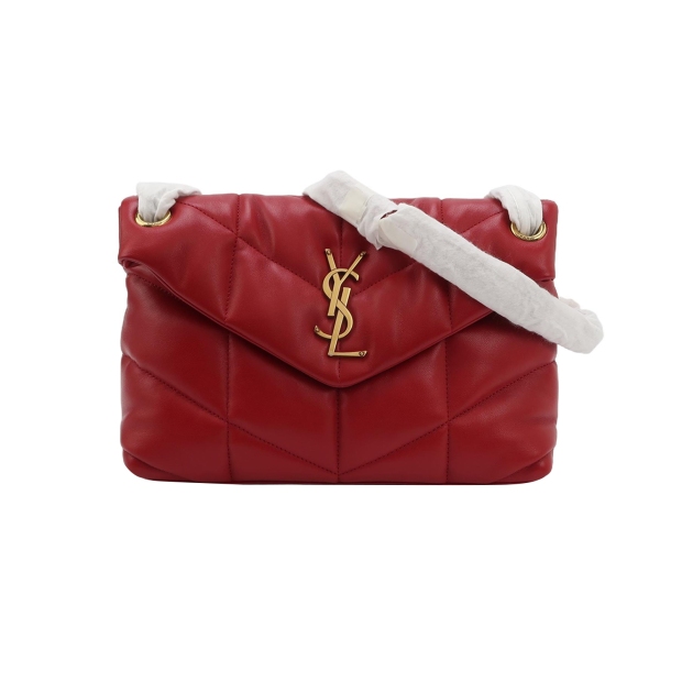 Saint Laurent(YSL) Loulou Puffer Shoulder Bag Quilted Leather Small — pre-owned, Vierlot