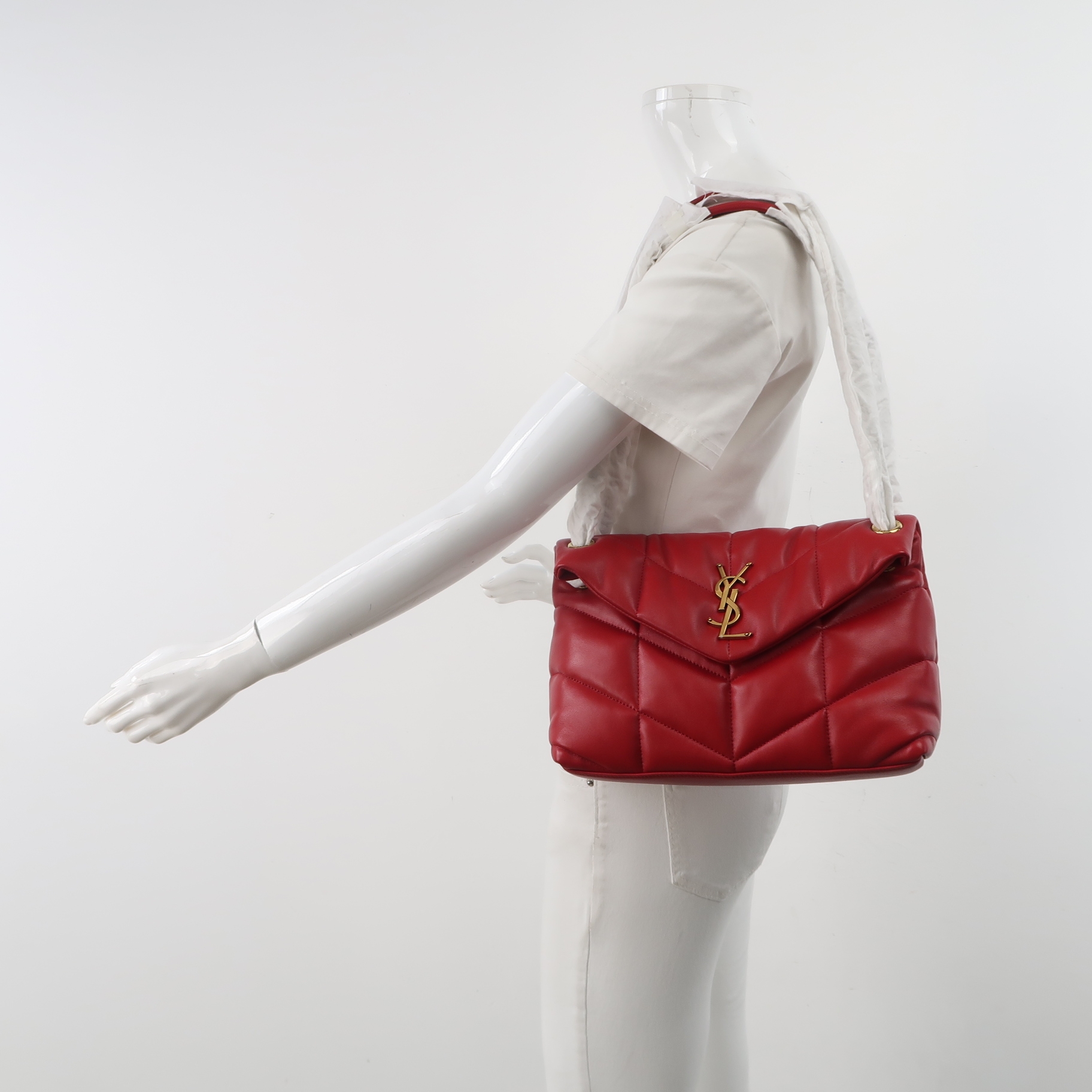 Saint Laurent(YSL) Loulou Puffer Shoulder Bag Quilted Leather Small — alternate view
