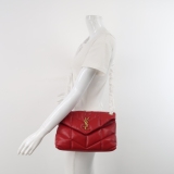 Saint Laurent(YSL) Loulou Puffer Shoulder Bag Quilted Leather Small — thumbnail 2