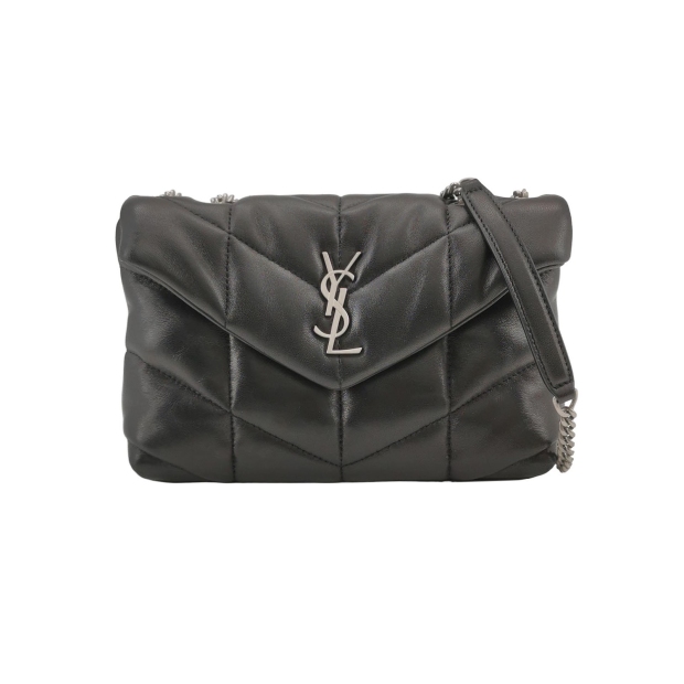 Saint Laurent(YSL) Loulou Puffer Shoulder Bag Quilted Leather Mini — pre-owned, Vierlot