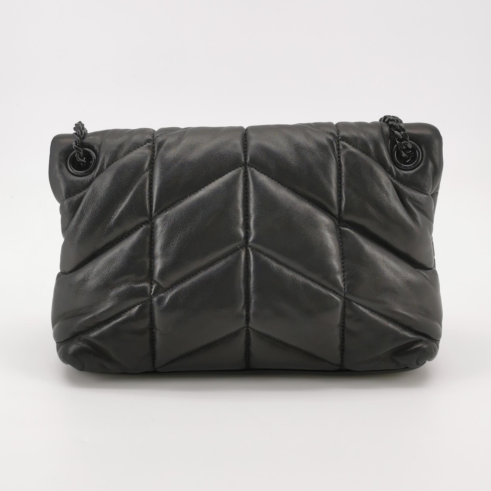 Saint Laurent(YSL) Loulou Puffer Shoulder Bag Quilted Leather Small — photo 5 of 19