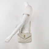 Saint Laurent(YSL) Loulou Puffer Shoulder Bag Quilted Leather Mini — thumbnail 2