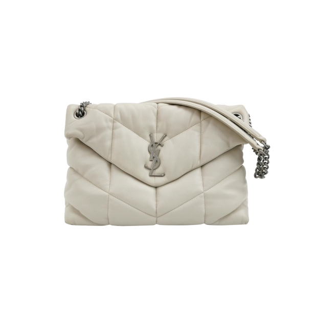 Saint Laurent(YSL) Loulou Puffer Shoulder Bag Quilted Leather Medium — pre-owned, Vierlot