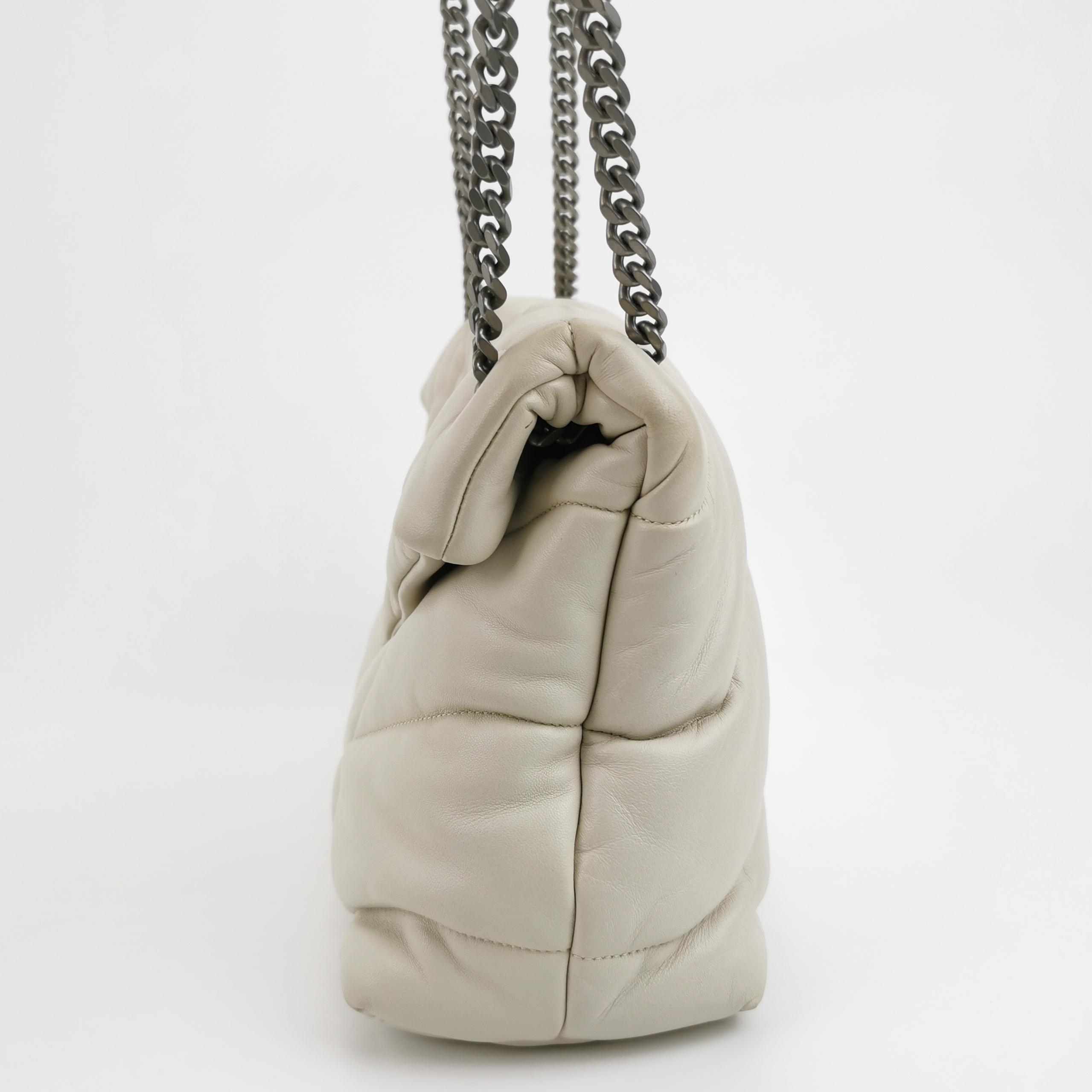 Saint Laurent(YSL) Loulou Puffer Shoulder Bag Quilted Leather Medium — photo 3 of 15