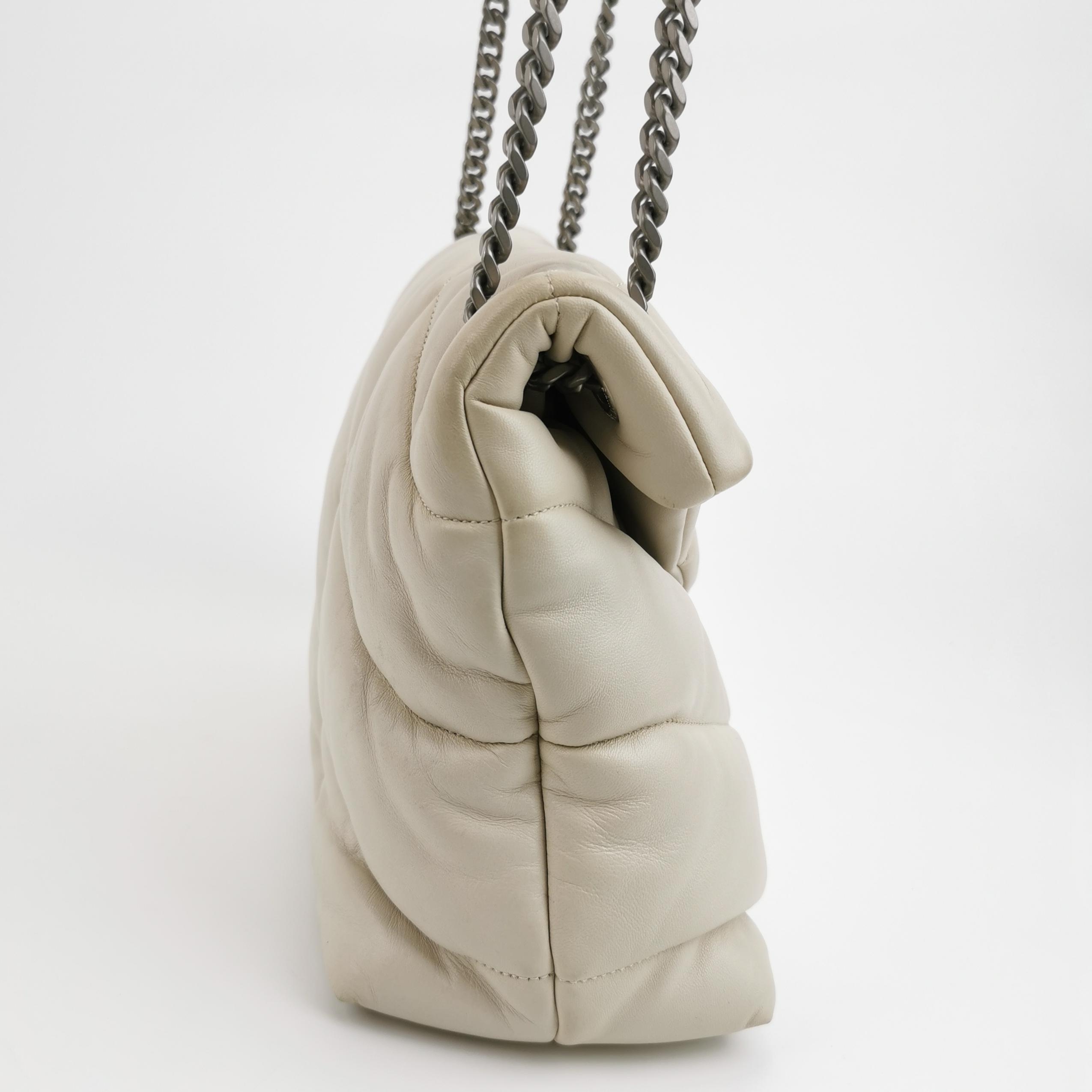 Saint Laurent(YSL) Loulou Puffer Shoulder Bag Quilted Leather Medium — photo 4 of 15