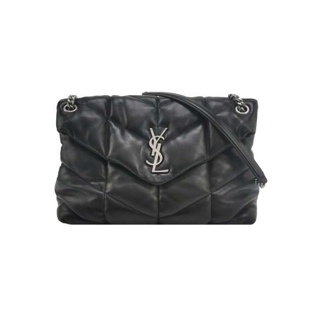 Saint Laurent(YSL) Loulou Puffer Shoulder Bag Quilted Leather Medium — pre-owned, Vierlot