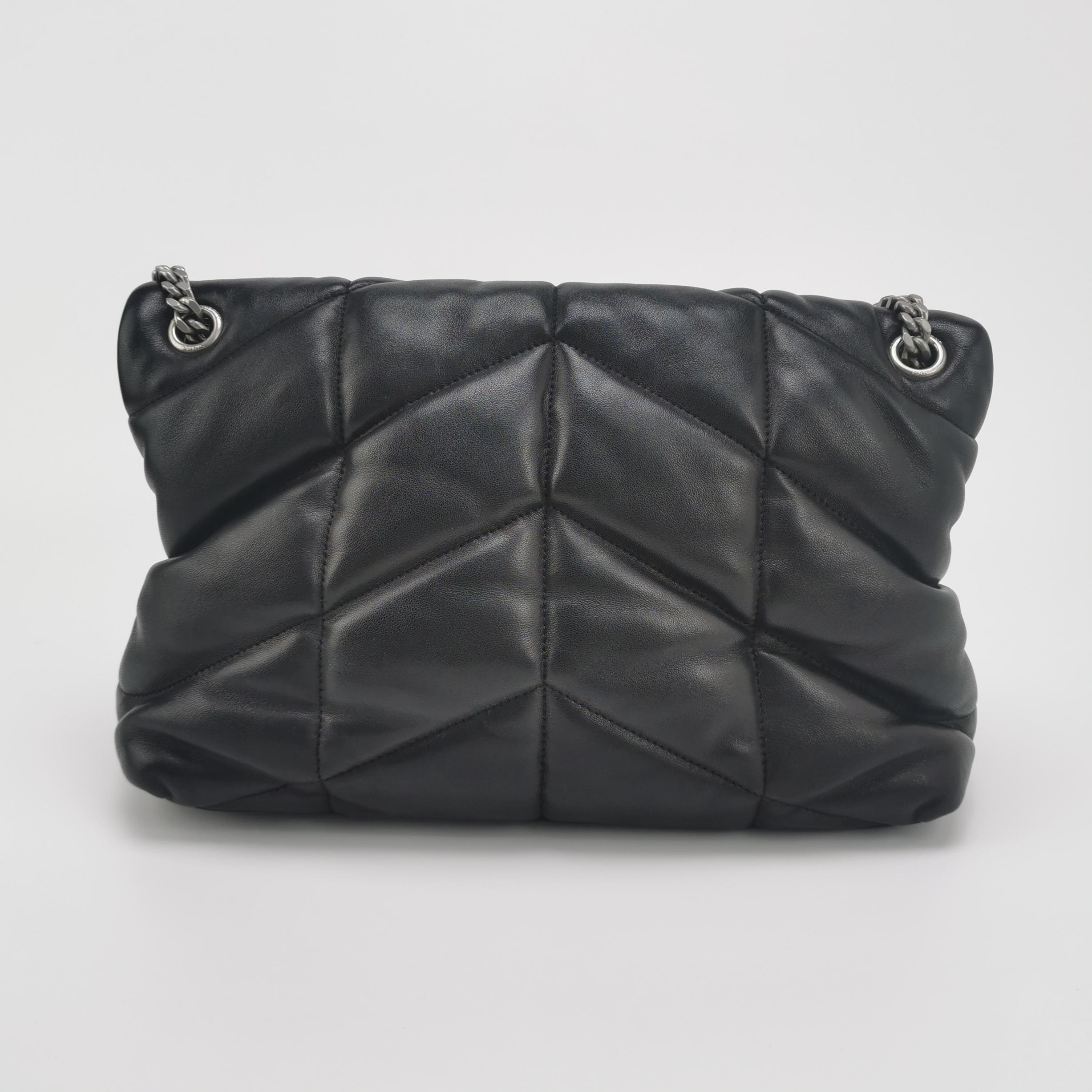 Saint Laurent(YSL) Loulou Puffer Shoulder Bag Quilted Leather Medium — photo 5 of 13