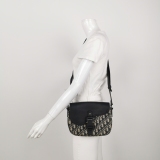 Christian Dior Saddle Buckle Flap Messenger Bag Oblique Canvas and Leather Small — thumbnail 2
