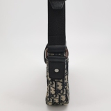Christian Dior Saddle Buckle Flap Messenger Bag Oblique Canvas and Leather Small — thumbnail 3