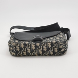 Christian Dior Saddle Buckle Flap Messenger Bag Oblique Canvas and Leather Small — thumbnail 6