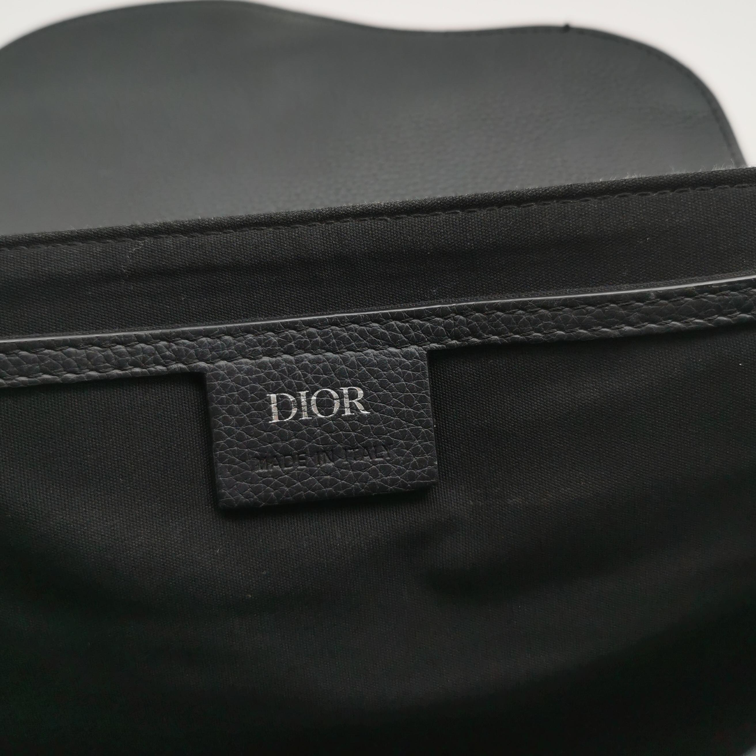 Christian Dior Saddle Buckle Flap Messenger Bag Oblique Canvas and Leather Small — photo 9 of 13