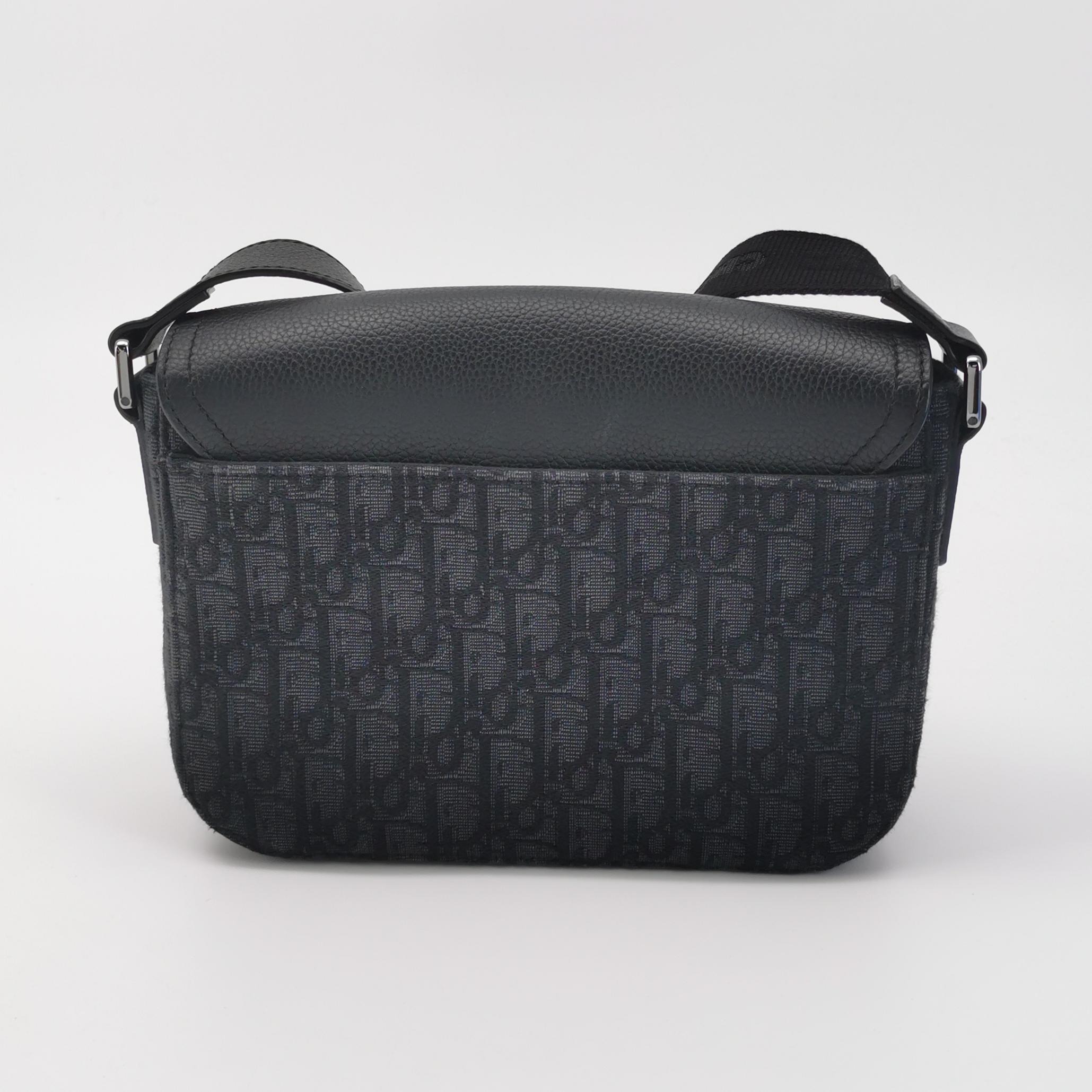 Christian Dior Saddle Buckle Flap Messenger Bag Oblique Canvas and Leather Small — photo 5 of 14