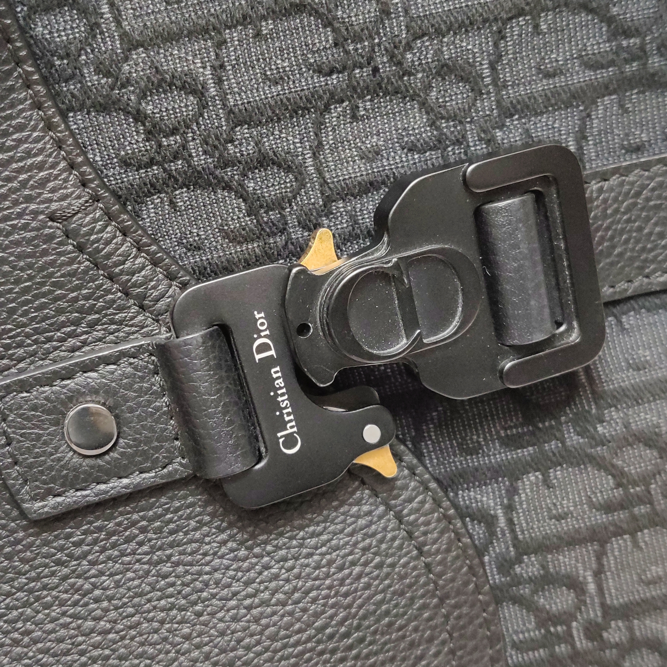 Christian Dior Saddle Buckle Flap Messenger Bag Oblique Canvas and Leather Small — photo 11 of 14