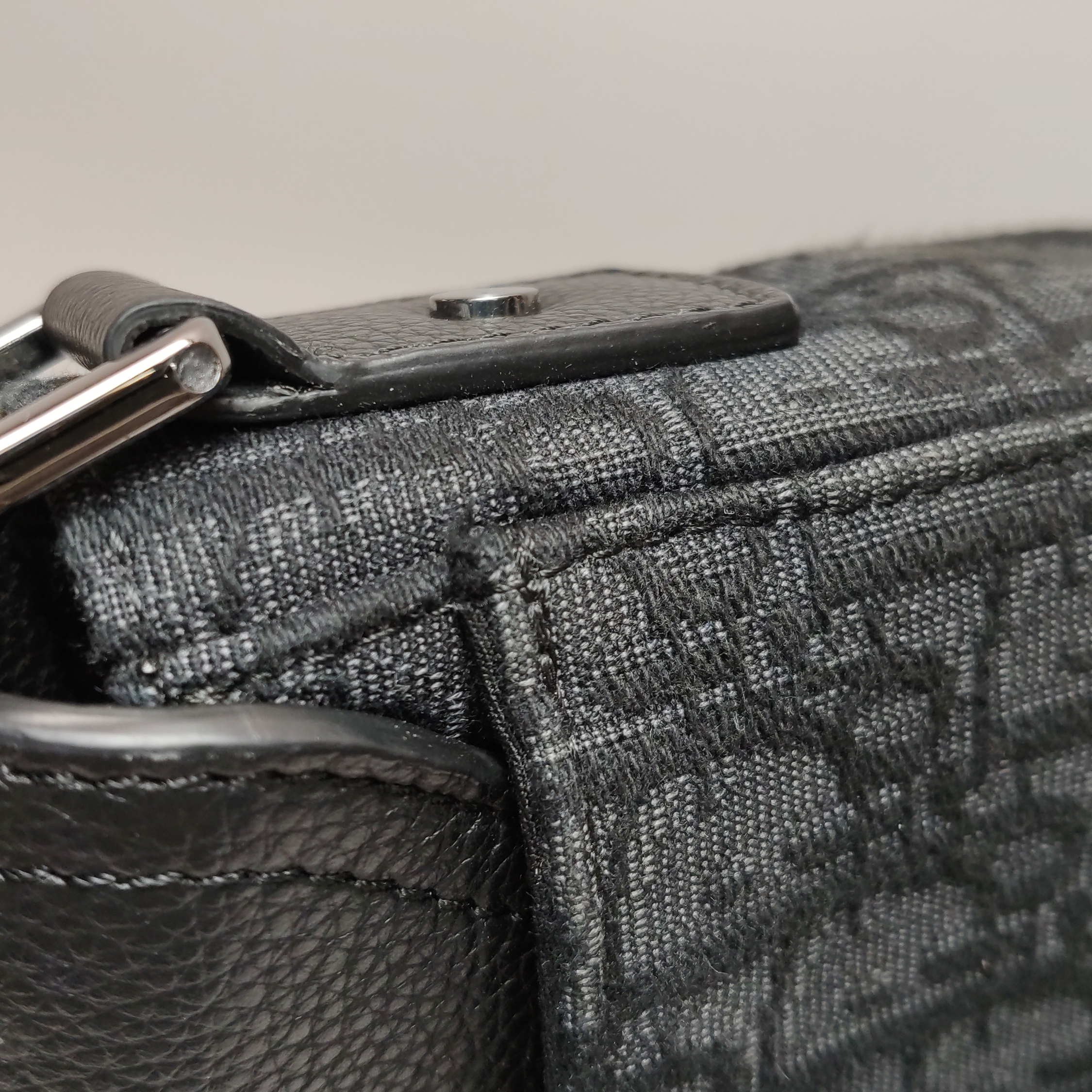 Christian Dior Saddle Buckle Flap Messenger Bag Oblique Canvas and Leather Small — photo 12 of 14