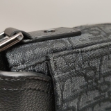 Christian Dior Saddle Buckle Flap Messenger Bag Oblique Canvas and Leather Small — thumbnail 12