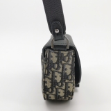 Christian Dior Saddle Buckle Flap Messenger Bag Oblique Canvas and Leather Mini — thumbnail 4