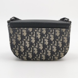 Christian Dior Saddle Buckle Flap Messenger Bag Oblique Canvas and Leather Mini — thumbnail 5