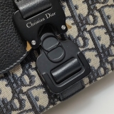 Christian Dior Saddle Buckle Flap Messenger Bag Oblique Canvas and Leather Mini — thumbnail 11