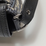 Christian Dior Saddle Buckle Flap Messenger Bag Oblique Canvas and Leather Mini — thumbnail 12