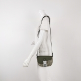 Christian Dior Saddle Buckle Flap Messenger Bag Oblique Canvas and Leather Mini — thumbnail 2