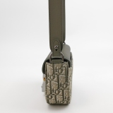 Christian Dior Saddle Buckle Flap Messenger Bag Oblique Canvas and Leather Mini — thumbnail 3