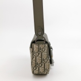 Christian Dior Saddle Buckle Flap Messenger Bag Oblique Canvas and Leather Mini — thumbnail 4