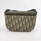 Christian Dior Saddle Buckle Flap Messenger Bag Oblique Canvas and Leather Mini — thumbnail 5