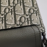Christian Dior Saddle Buckle Flap Messenger Bag Oblique Canvas and Leather Mini — thumbnail 11