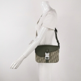 Christian Dior Saddle Buckle Flap Messenger Bag Oblique Canvas and Leather Small — thumbnail 2