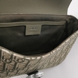 Christian Dior Saddle Buckle Flap Messenger Bag Oblique Canvas and Leather Small — thumbnail 7