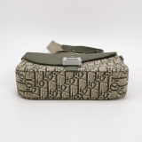 Christian Dior Saddle Buckle Flap Messenger Bag Oblique Canvas and Leather Small — thumbnail 6