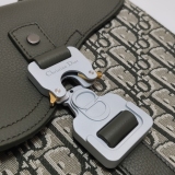 Christian Dior Saddle Buckle Flap Messenger Bag Oblique Canvas and Leather Small — thumbnail 8