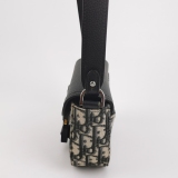 Christian Dior Saddle Buckle Flap Messenger Bag Oblique Canvas and Leather Mini — thumbnail 3