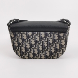 Christian Dior Saddle Buckle Flap Messenger Bag Oblique Canvas and Leather Mini — thumbnail 5