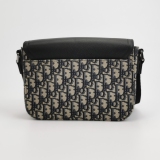 Christian Dior Saddle Buckle Flap Messenger Bag Oblique Canvas and Leather Small — thumbnail 5