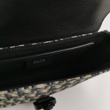 Christian Dior Saddle Buckle Flap Messenger Bag Oblique Canvas and Leather Small — thumbnail 16