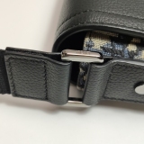 Christian Dior Saddle Buckle Flap Messenger Bag Oblique Canvas and Leather Small — thumbnail 12