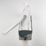 Christian Dior Saddle Buckle Flap Messenger Bag Oblique Canvas and Leather Small — thumbnail 2