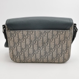 Christian Dior Saddle Buckle Flap Messenger Bag Oblique Canvas and Leather Small — thumbnail 6